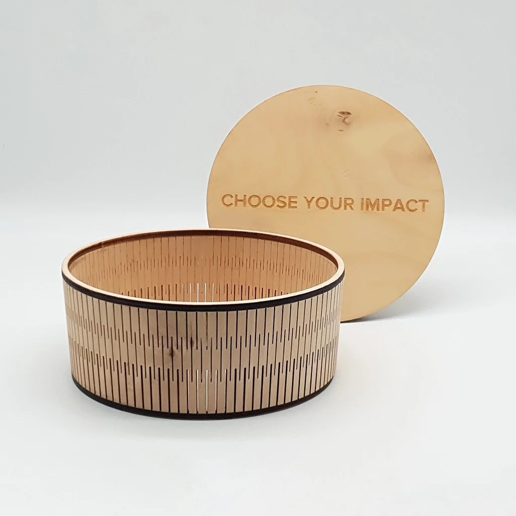 wooden box choose your impact